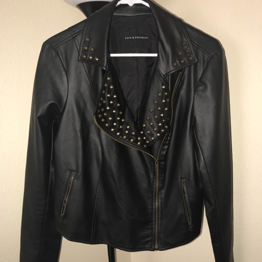Faux leather jacket